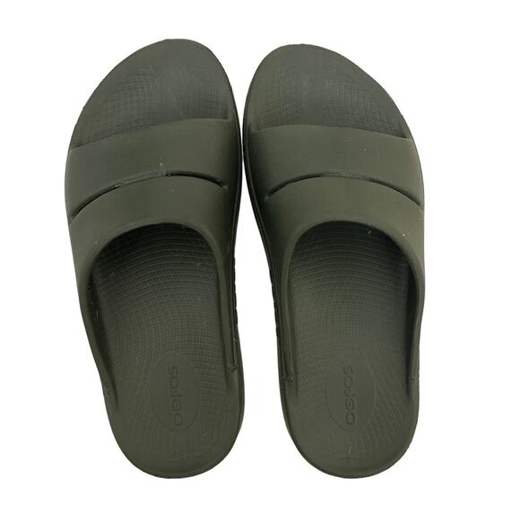 OOFOS Shoes OOahh Slip On Comfort Slide Sandals Olive Green Size Women's 9 - Picture 4 of 4